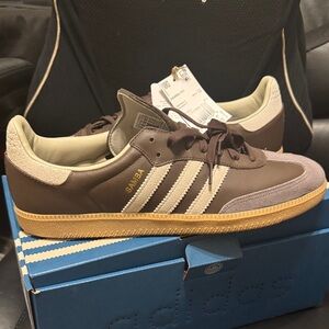 Authentic Adidas Samba Putty Chocolate Brown Sneakers